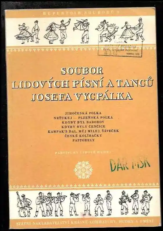 Akční Nabídka Soubor lidových písní a tanců Josefa Vycpálka - partitury lidové hudby