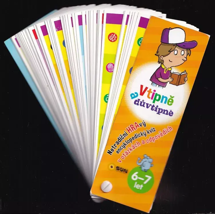Vtipně a důvtipně : 6-7 let : netradiční hravý encyklopedický kvíz v otázkách a odpovědích Cenová Bomba