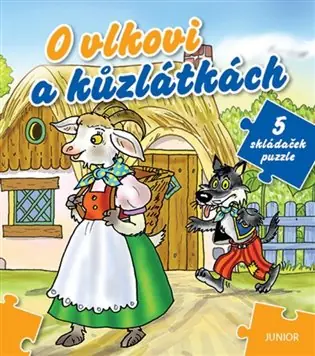Akční Nabídka O vlkovi a kůzlátkách - 5 skládaček puzzle