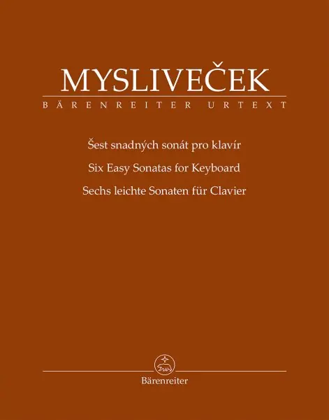 Mysliveček: Šest snadných sonát pro klavír Vrácení Zdarma