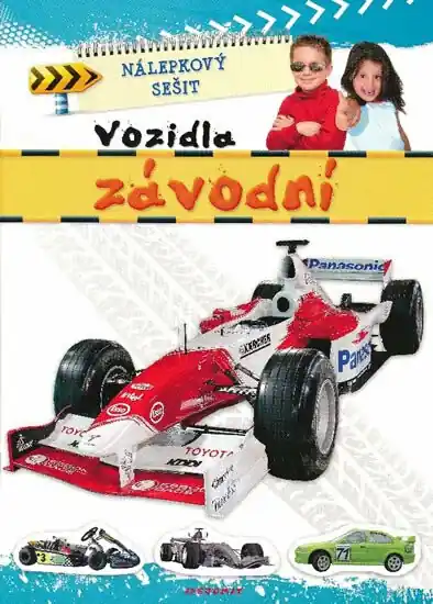 Levný Nálepkový sešit - Závodní auta