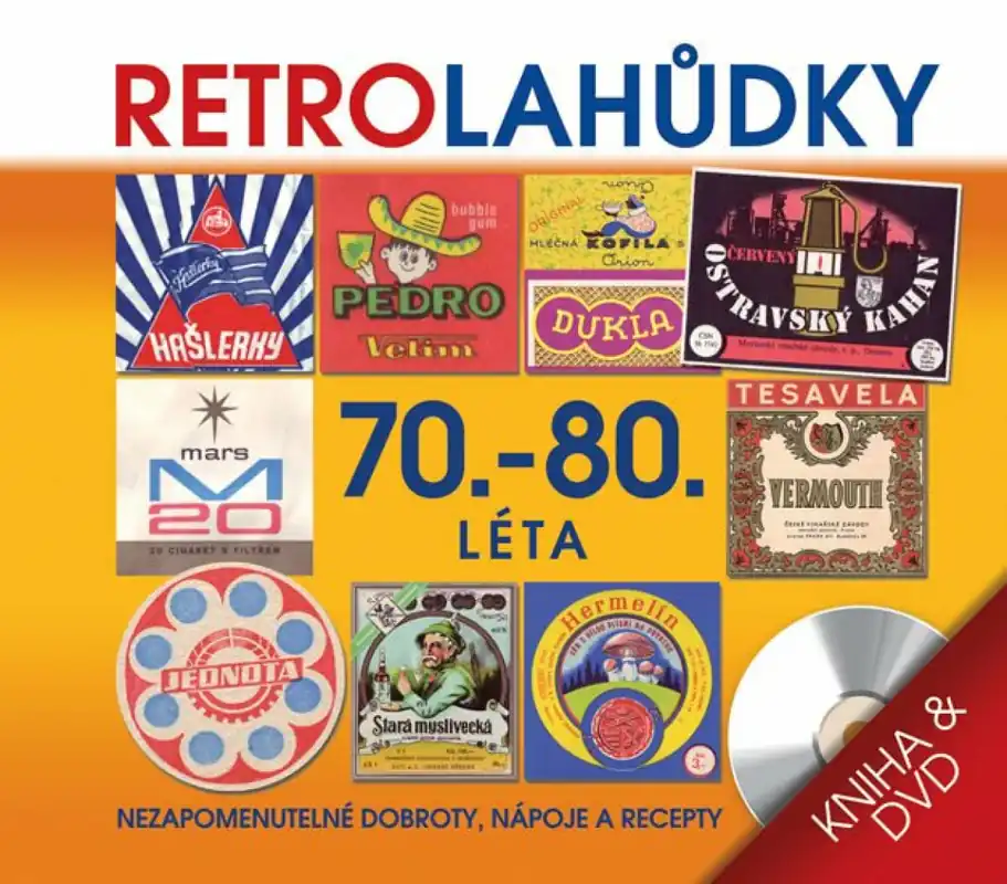 Retro Lahůdky 70. a 80. léta - kniha + DVD Časově Omezené
