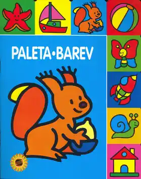 Paleta barev Veverka - omalovánka Nejprodávanější